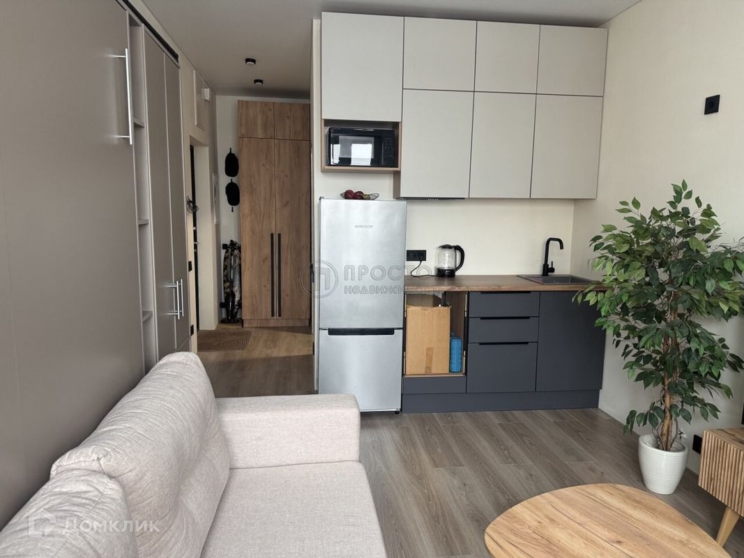 Студия, 22 м², 18/25 этаж