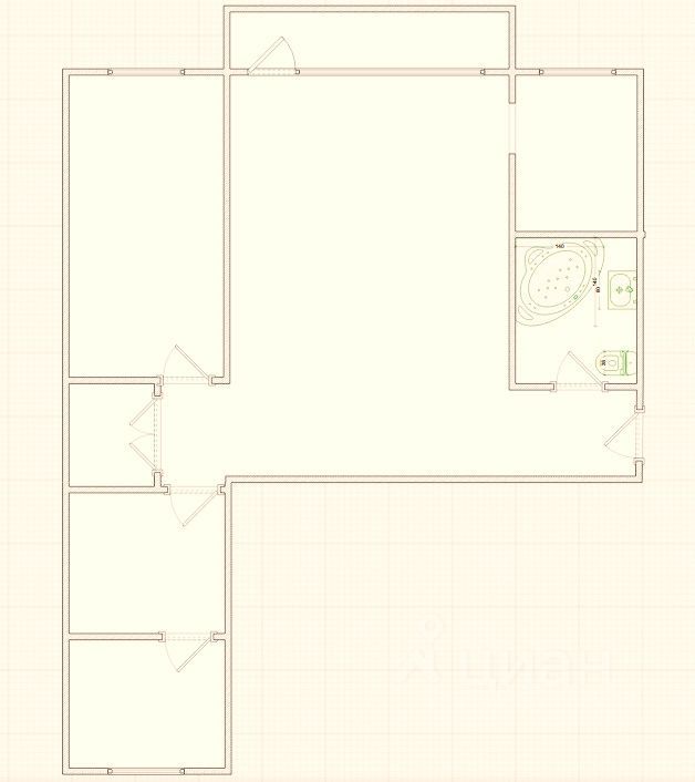 3-комн., 57 м², 5/5 этаж