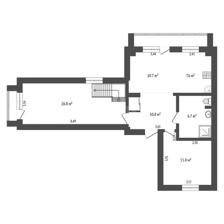 6-комн., 144 м², 6/6 этаж