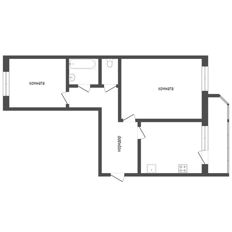 2-комн., 70.9 м², 3/5 этаж