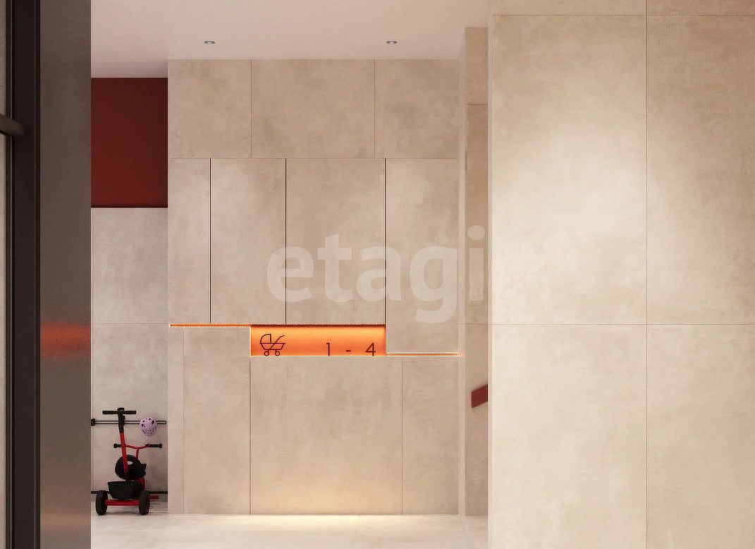 1-комн. квартира, 44 м2, 3/33 этаж