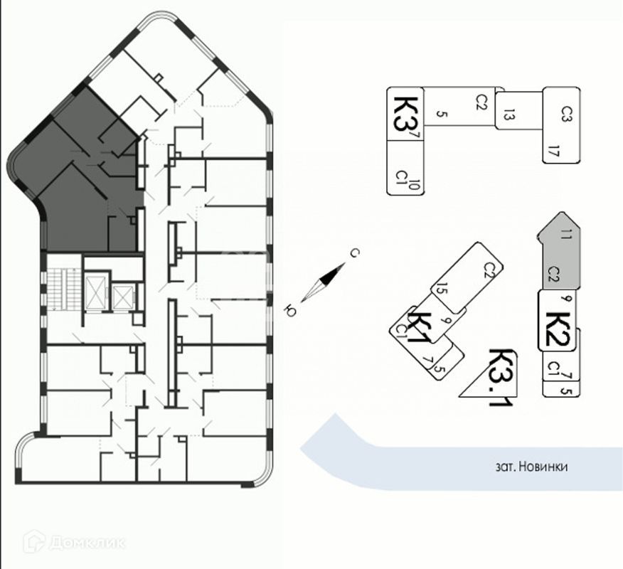 3-комн., 72.4 м², 4/11 этаж