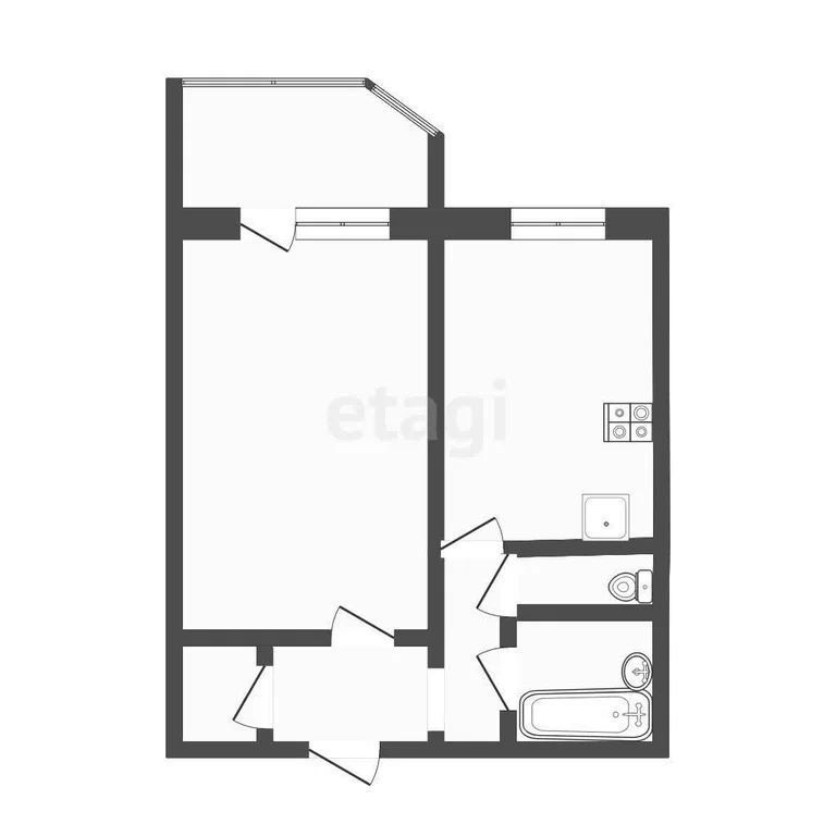 1-комн., 48 м², 7/17 этаж
