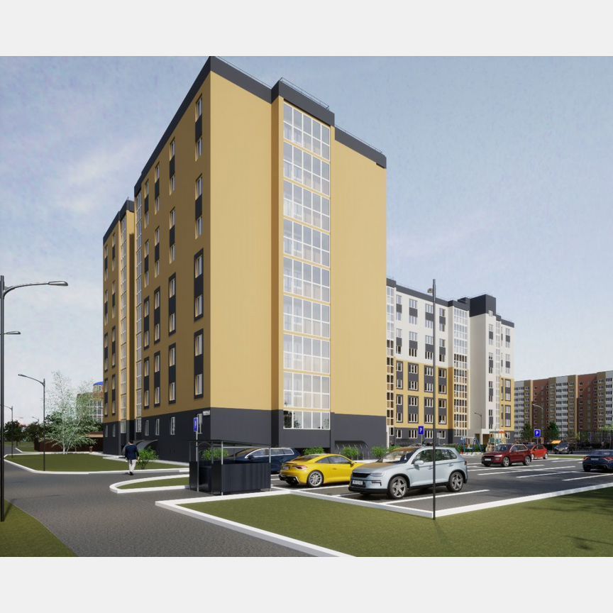 Студия, 32.8 м², 7/9 этаж