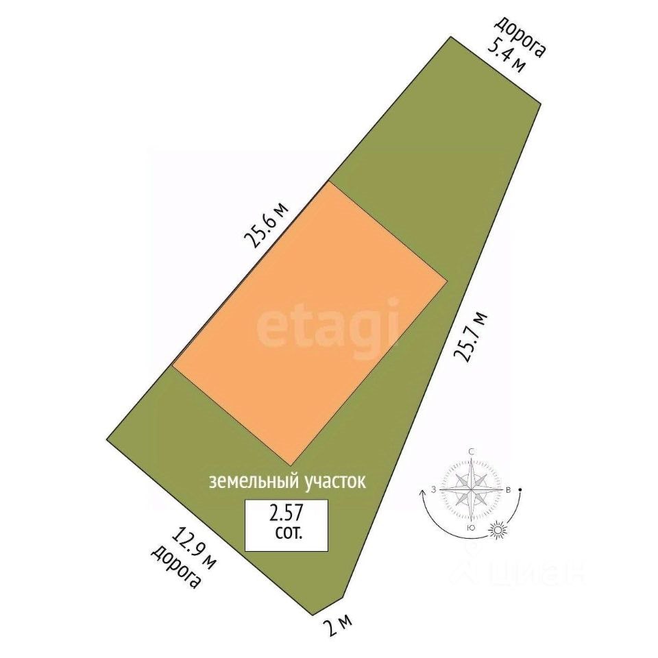 Таунхаус, 75.7 м², 1.9 сотка