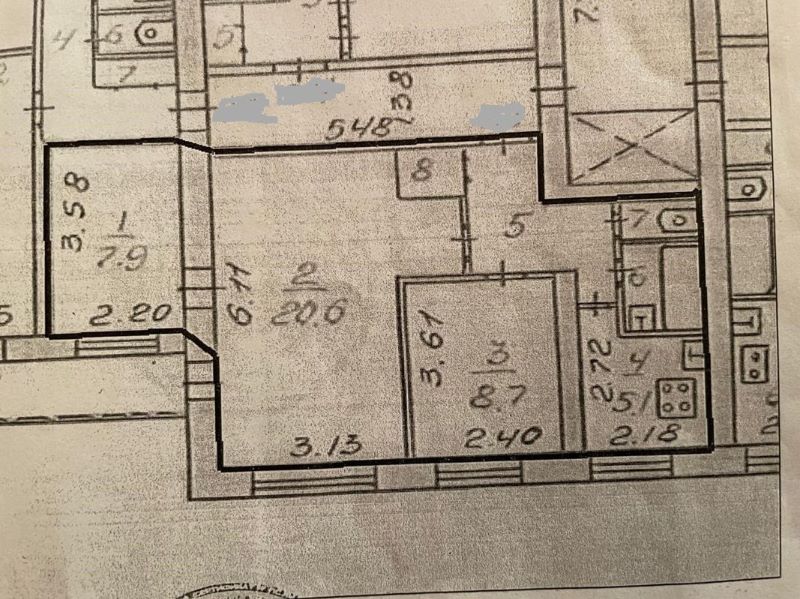 3-комн., 51 м², 5/9 этаж