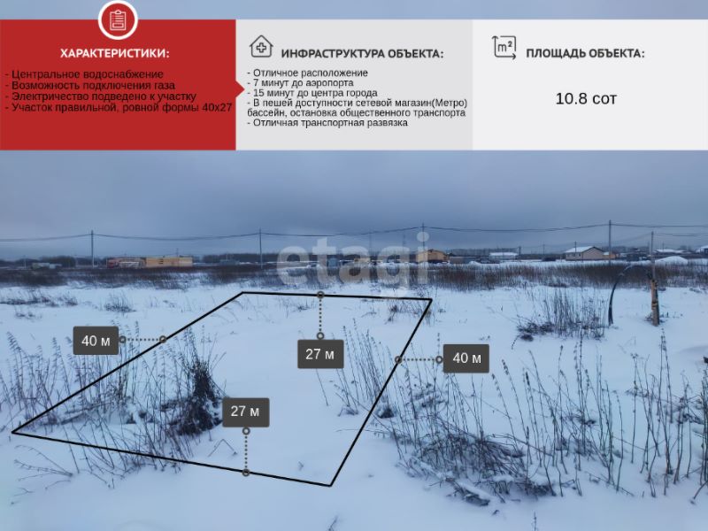 Продам участок, 10.8 соток