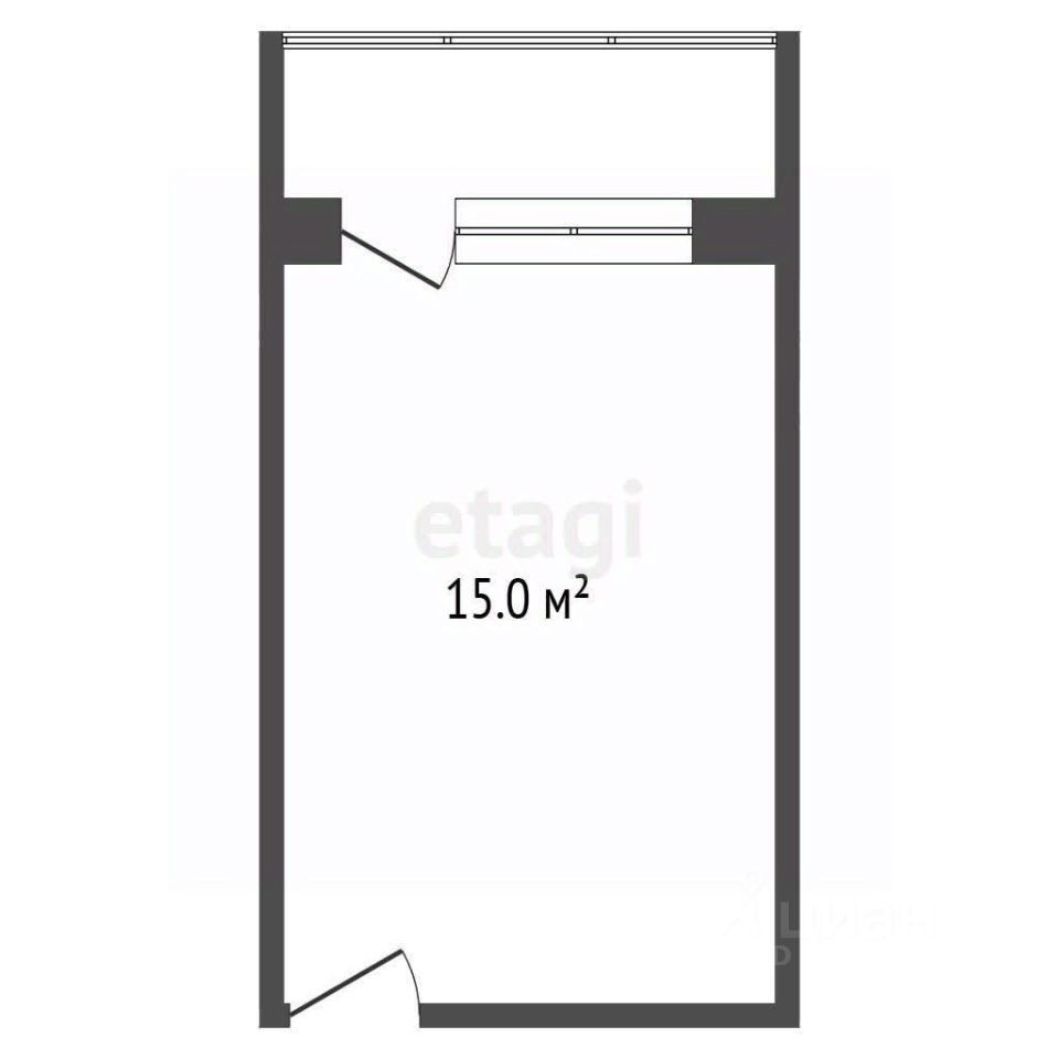 15 м², 8/9 этаж