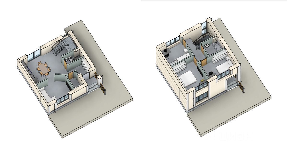 3 этажный, Таунхаус, 150 м², 1.5 сотка, 3 этажа