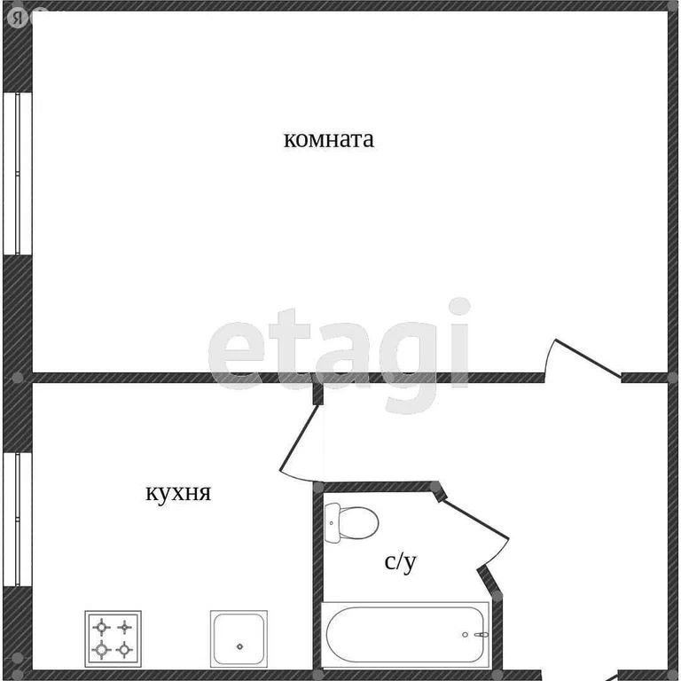 1-комн., 29.1 м², 1/5 этаж
