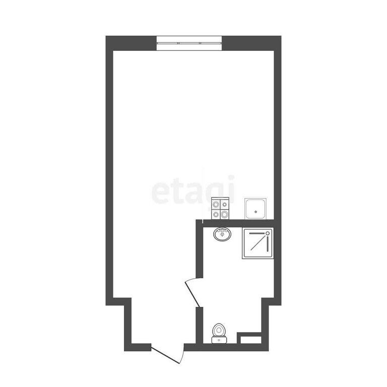 20 м², 2/6 этаж