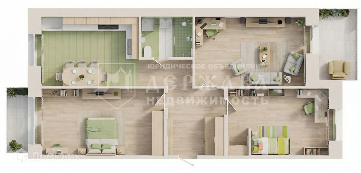 3-комн., 80.4 м², 2/5 этаж