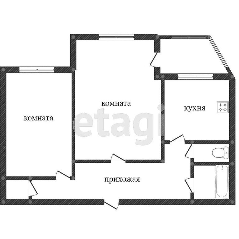 2-комн., 54.5 м², 4/5 этаж