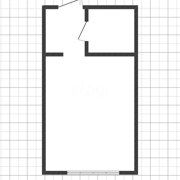 Квартира в новостройке, 21.1 м², 2/5 этаж