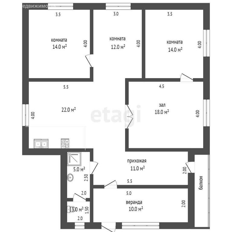 Дом, 108 м², 45 соток