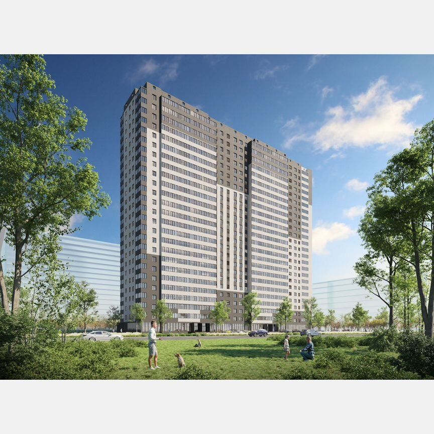 Студия, 29.1 м², 21/25 этаж