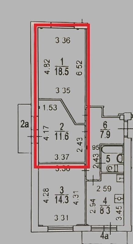 65 м², 5/12 этаж