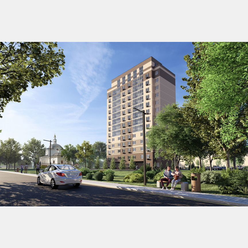 1-комн. квартира, 42.7 м², 12/14 этаж