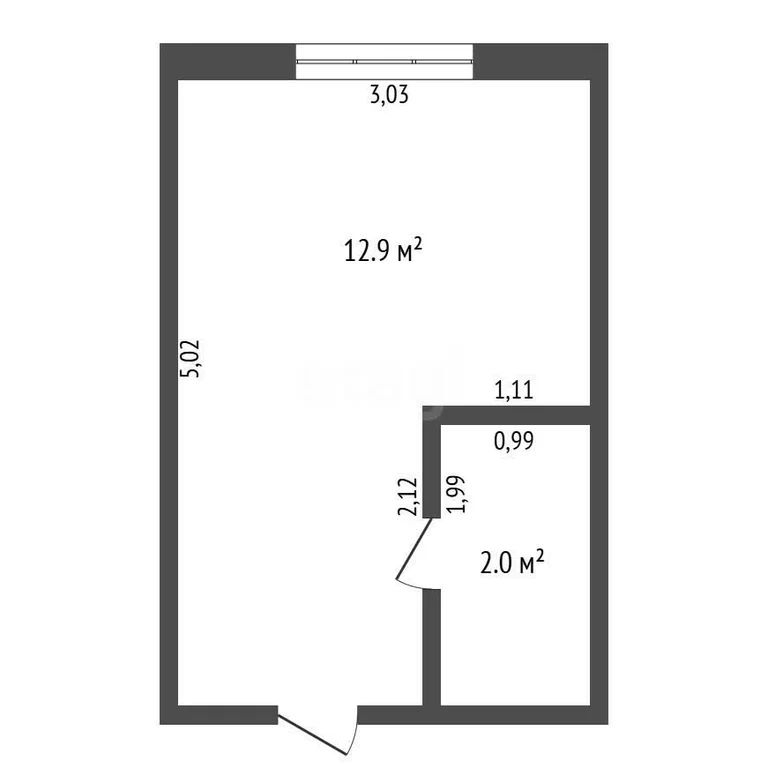 15 м², 3/3 этаж