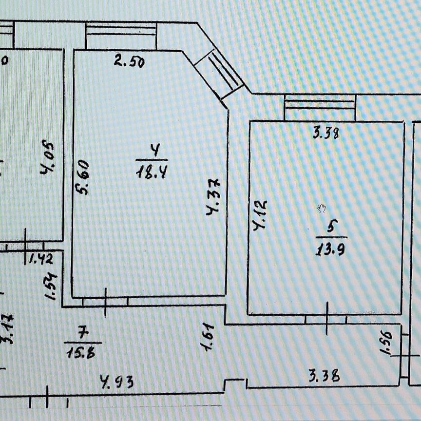 3-комн., 87.3 м², 1/5 этаж