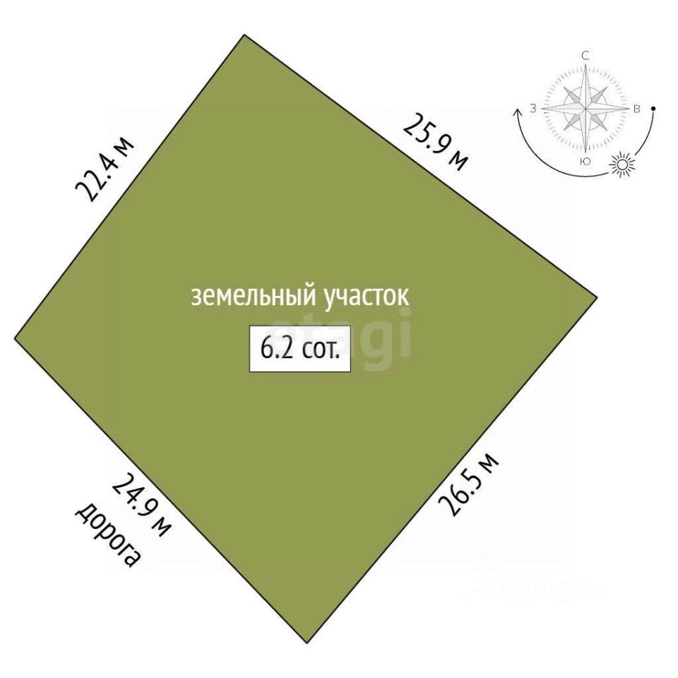 1-этажный дом, 27 м², 6 соток
