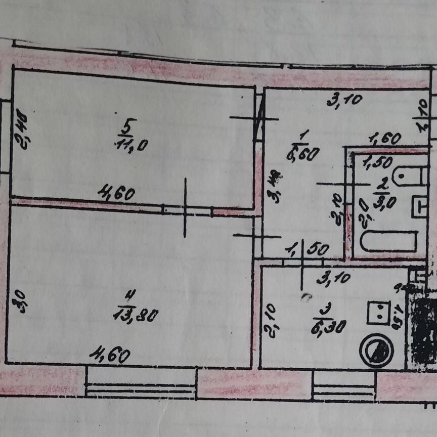 2-комн., 40.7 м², 1/3 этаж