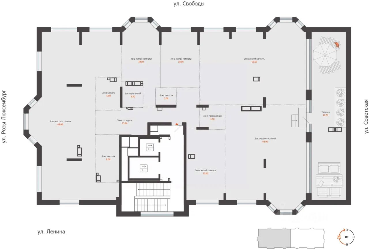 5-комн. квартира, 344.8 м2, 17/17 этаж