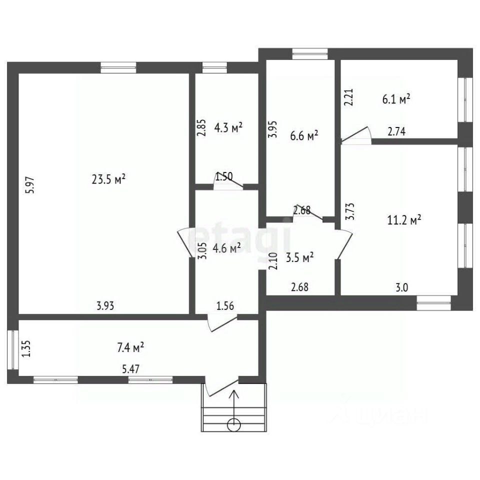 Дом, 67.4 м², 10 соток