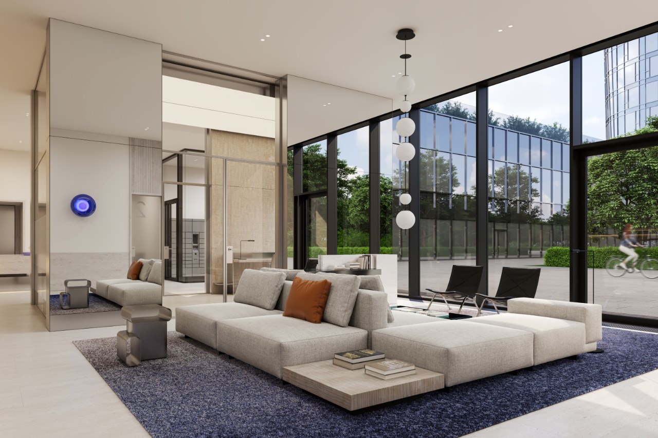 Окна в парк или тихий двор обеспечивают тишину. ЖК Solos. Рендер: Dar