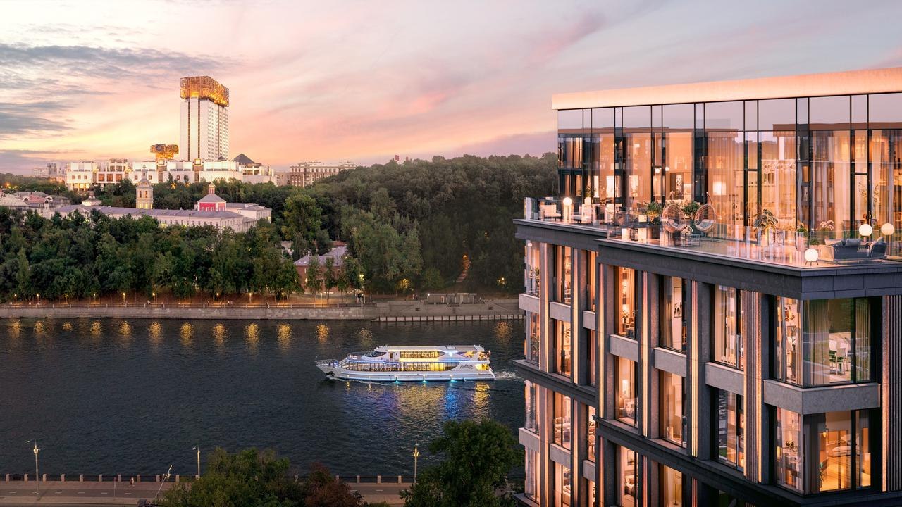 Так будет выглядеть вечером пентхаус в ЖК «Коллекция Лужники». Фото: «Абсолют»