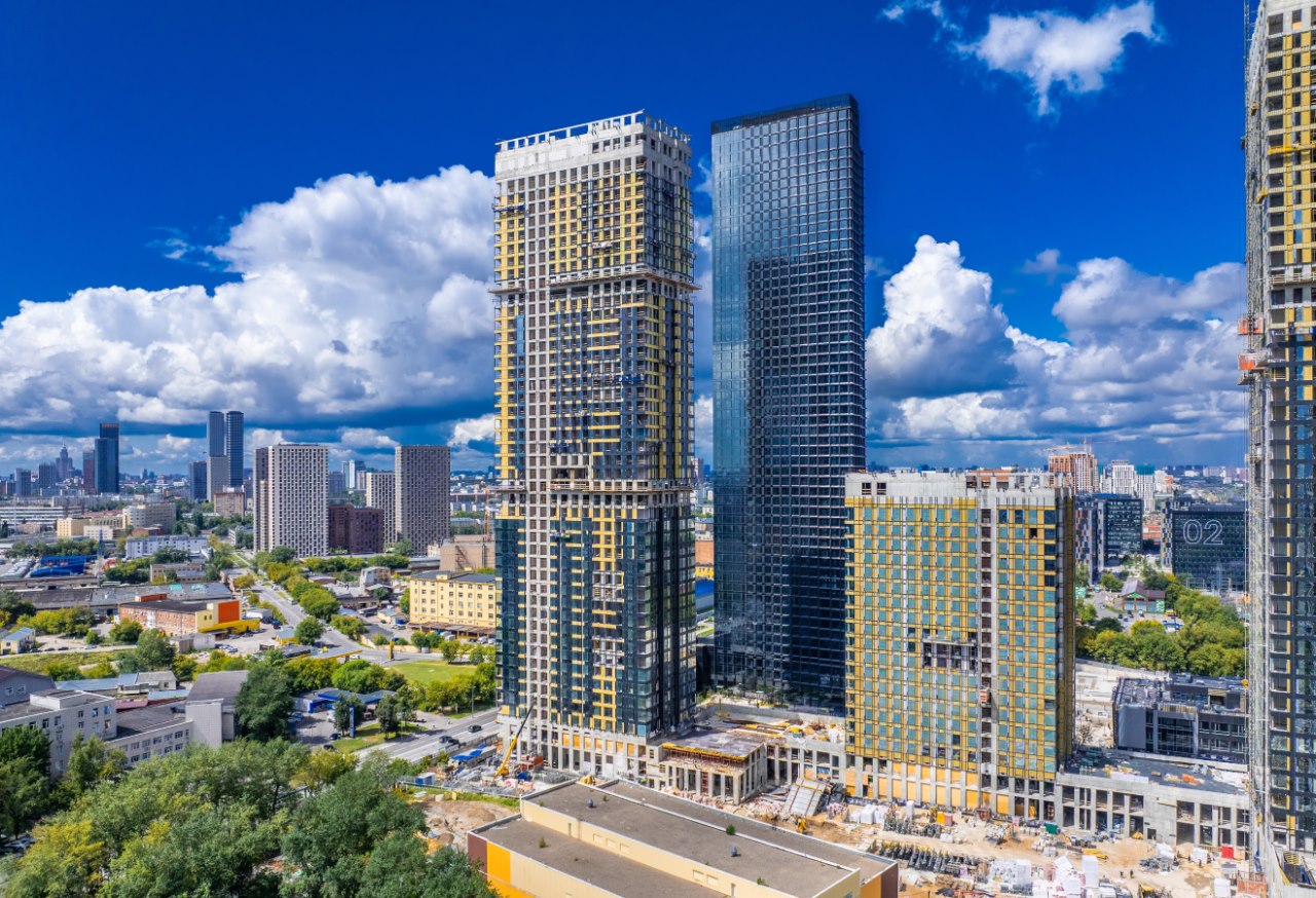 Строительство ЖК «Апсайд Тауэрс» идет полным ходом. Фото: Upside Development