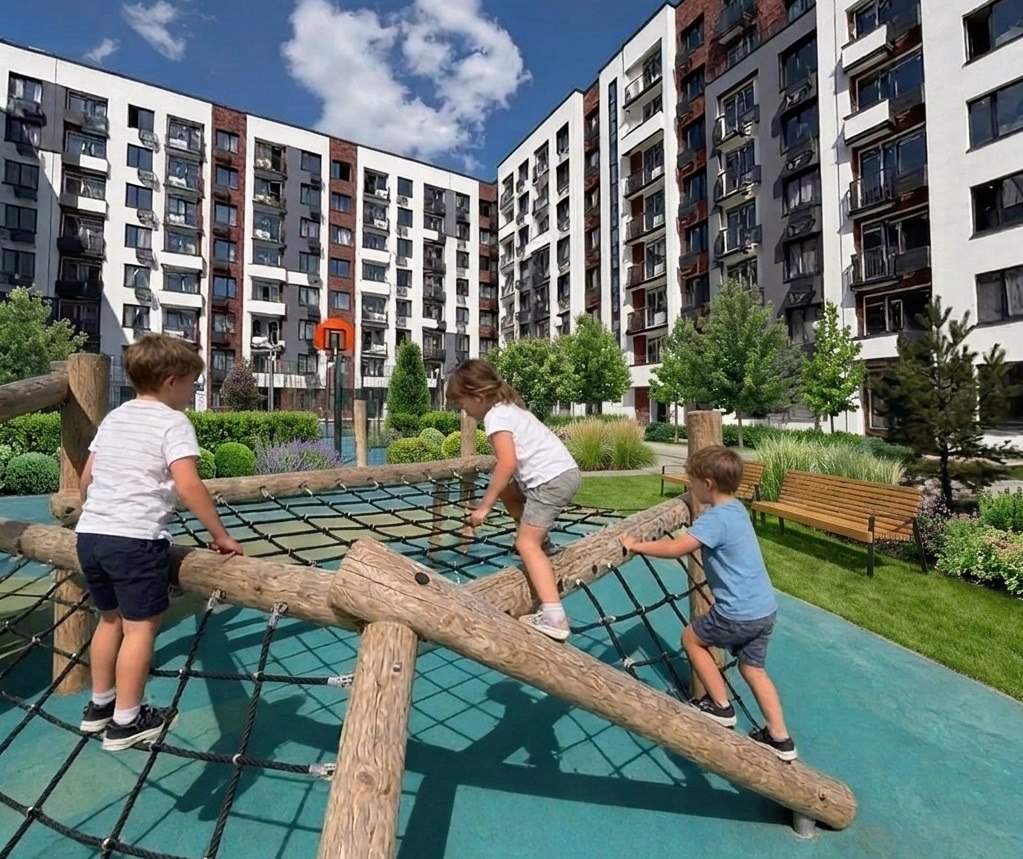 Детская площадка в ЖК СЗ «Новая Щербинка». Фото: СЗ «Квартал-Инвестстрой»