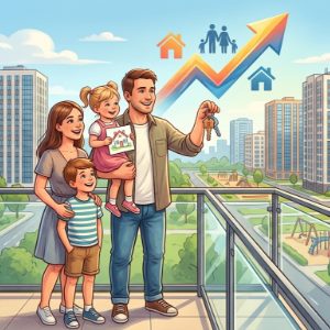 Объем выдачи семейной ипотеки в РФ вырос за год на 47%